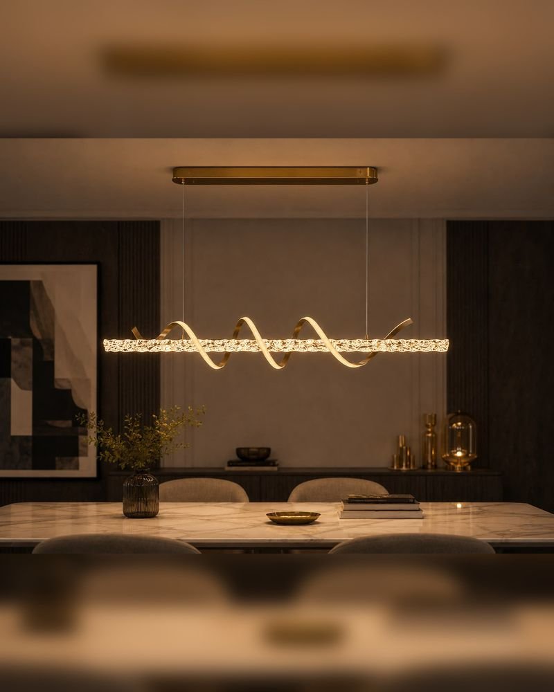Linear spiral bar — Single pendants 351-B